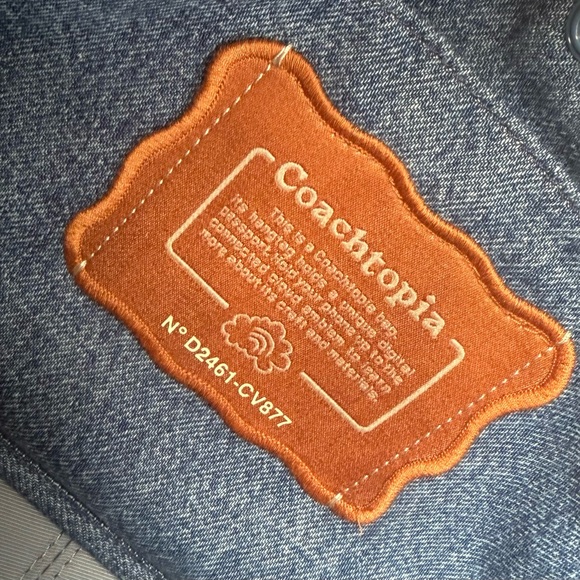 Ergo bag with cloud quilting in denim - Picture 3 of 4